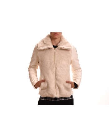 INVICTA - Woman jacket with Eco leather - Ecru