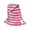 INVICTA -  MINISAC Striped backpack - Fuchsia