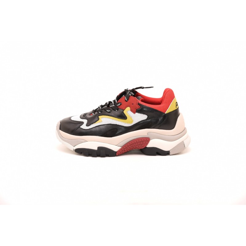 ASH - ADDICT DRAGON Sneakers in leather - Red/White/Yellow