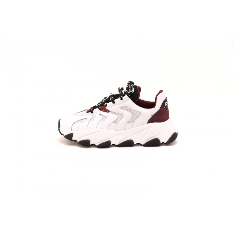 ASH - Sneakers EXTREME in pelle - Bianco/Bordeaux
